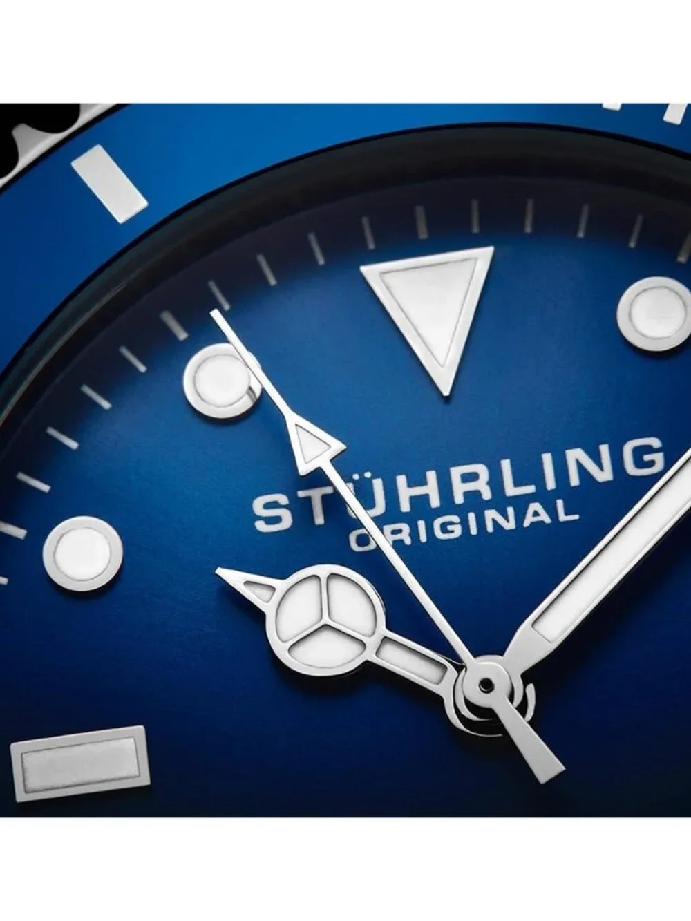 NWT Stuhrling Original Aquadiver Automatic Blue Dial Men's Watch